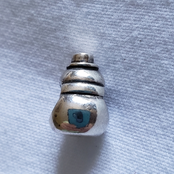 Like New Sterling Pandora Retired Snowman Charm - Picture 6 of 8